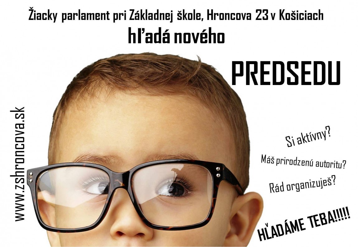 Hľadáme predsedu žiackeho parlamentu