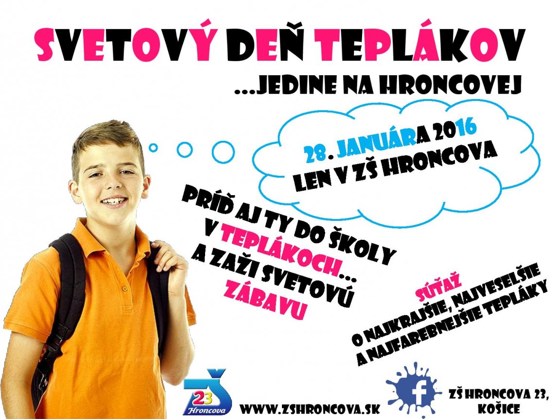 Svetový deň teplákov – 28.1.2016