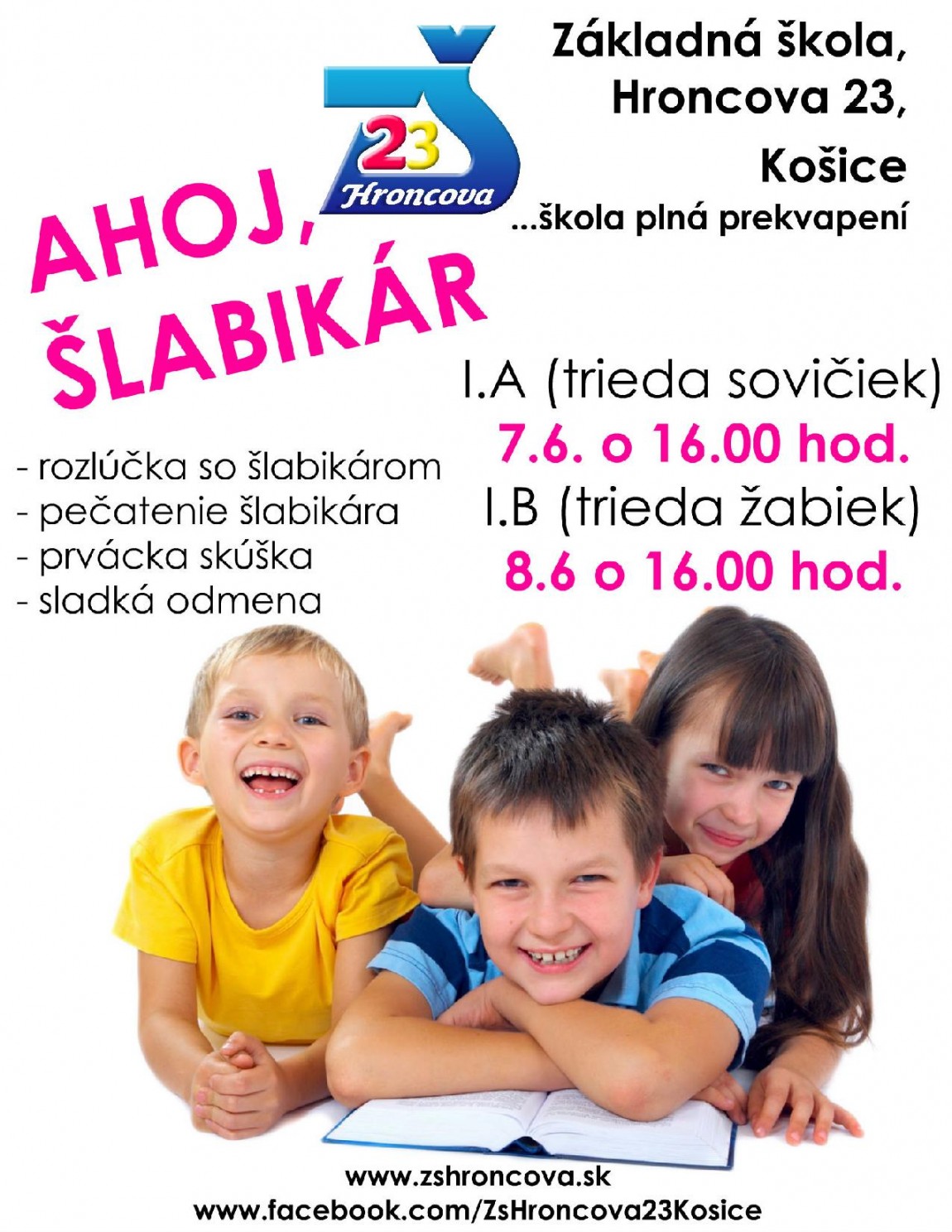 Ahoj, šlabikár – pozvánka