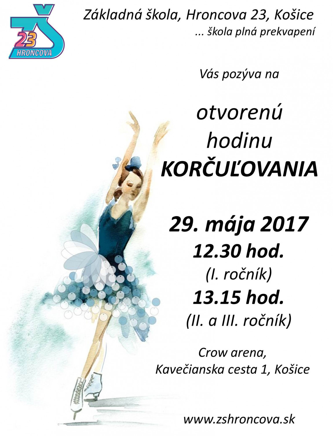 Otvorená hodina KORČUĽOVANIA – POZVÁNKA