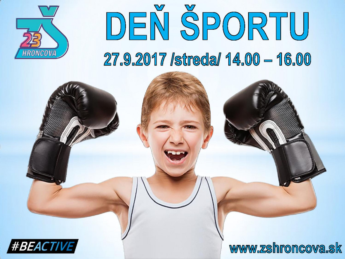 Deň športu na Hroncovej – BE ACTIVE 2017