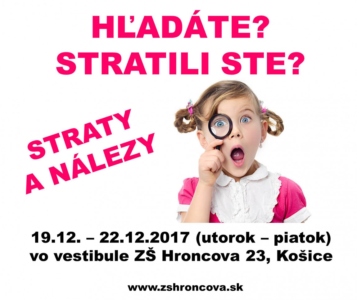 STRATY A NÁLEZY