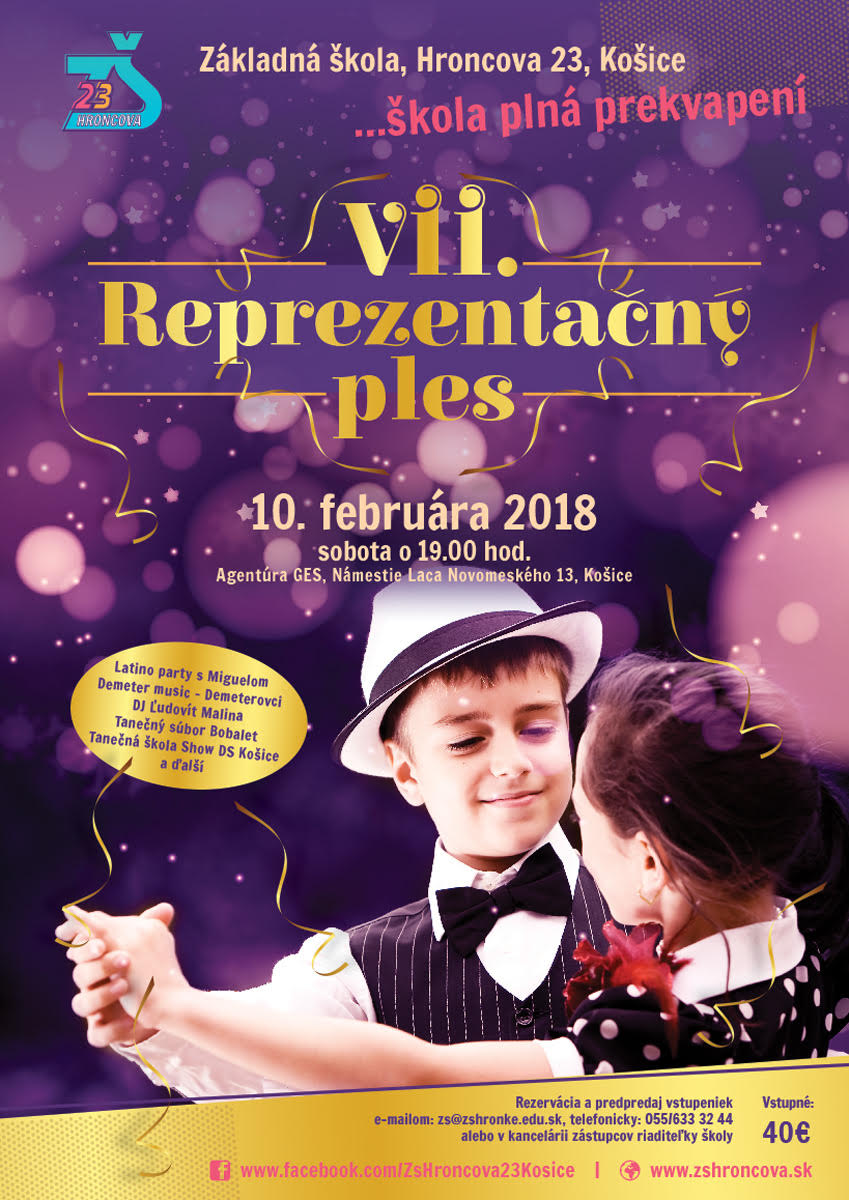 VII. REPREZENTAČNÝ PLES – pozvánka