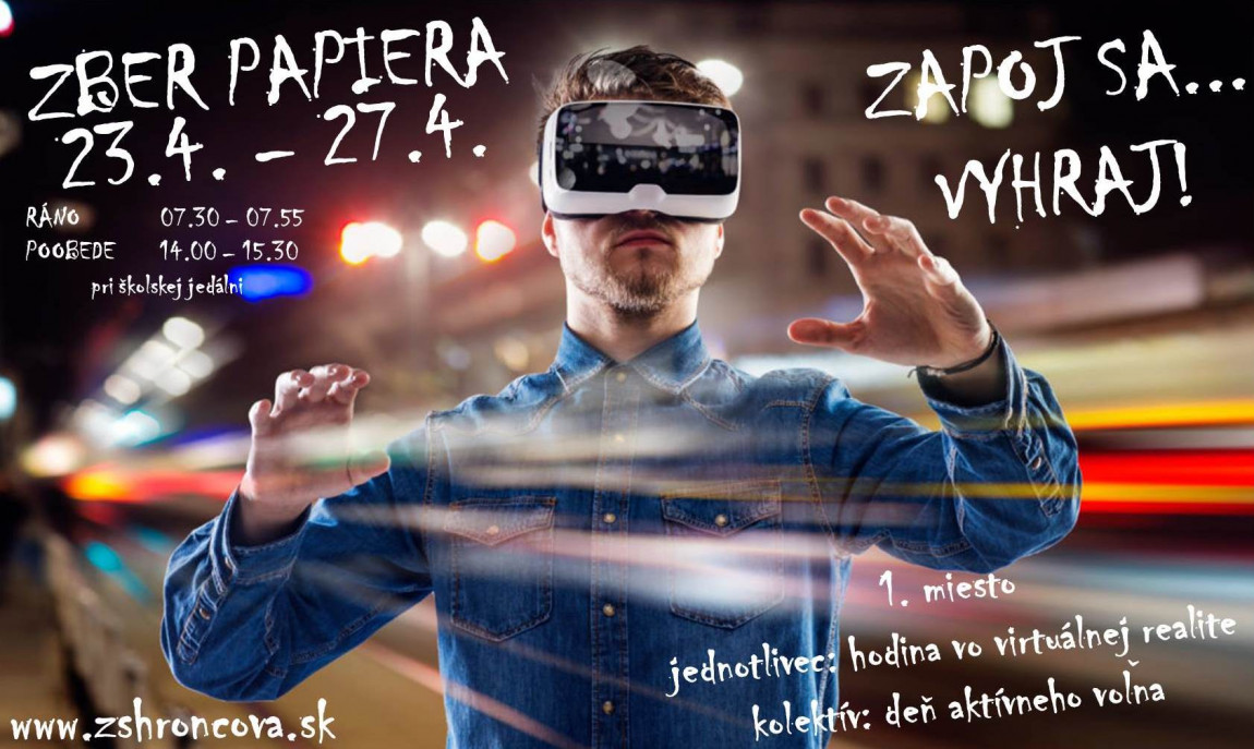 ZBER PAPIERA od 23.4. do 27.4.2018