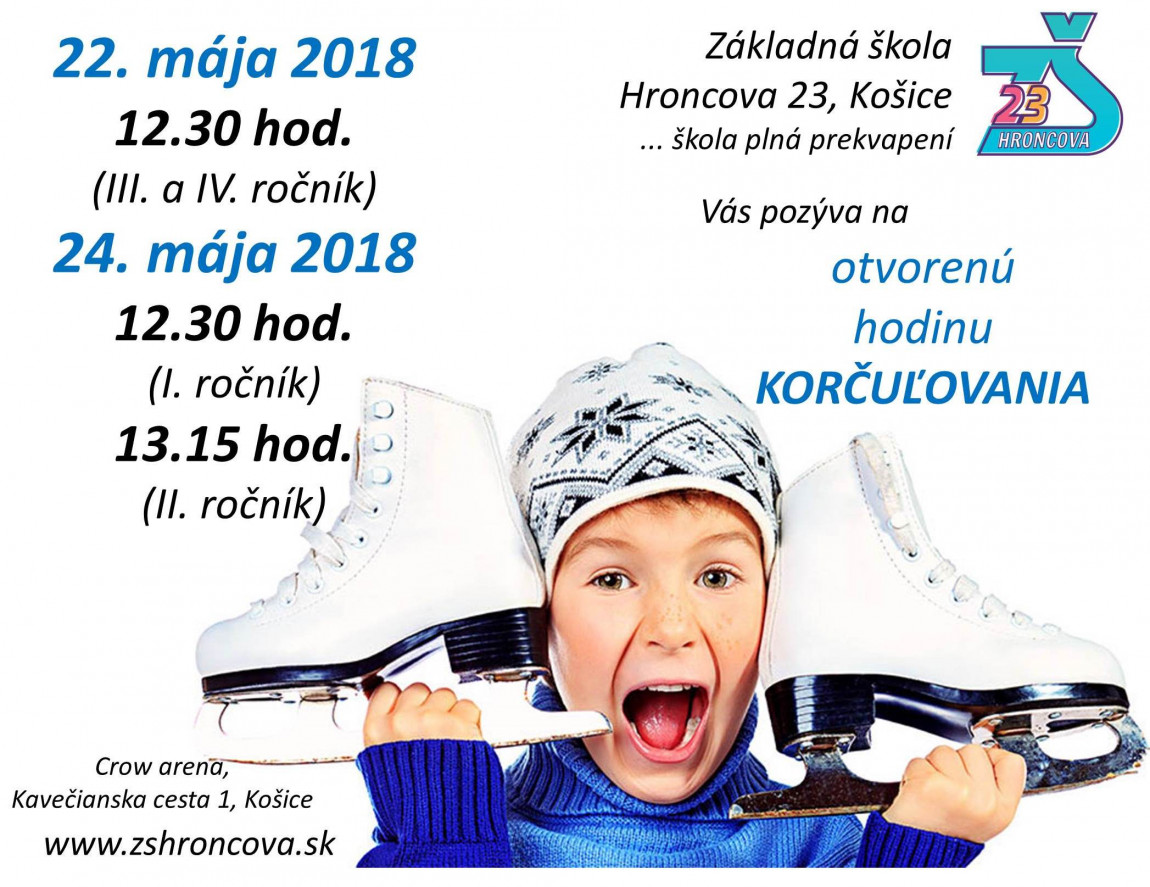 Otvorené hodiny korčuľovania – POZVÁNKA