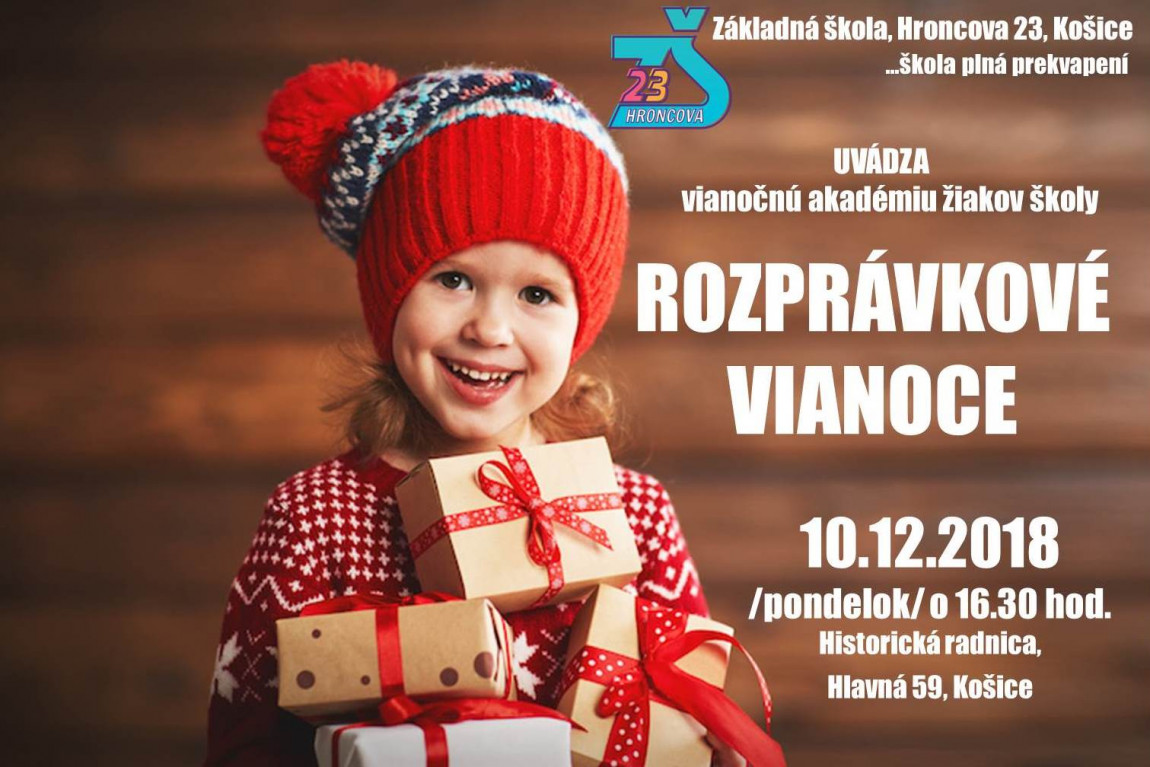 POZVÁNKA – ROZPRÁVKOVÉ VIANOCE – akadémia žiakov