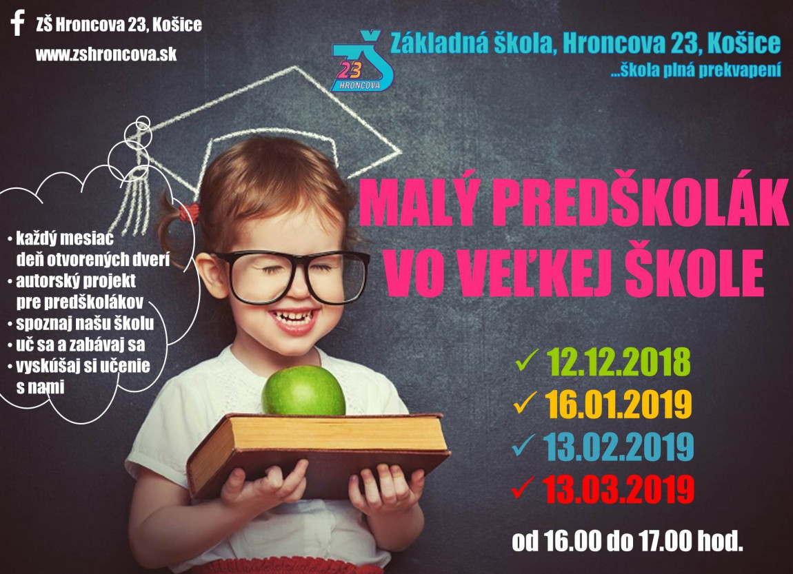 Malý predškolák vo veľkej škole – 2. stretnutie – 16.1.2019