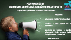 Slávnostné ukončenie školského roka 2018/2019