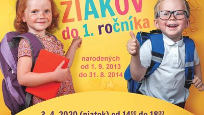 Zápis do 1. ročníka – TLAČIVÁ – NOVÉ