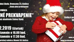 Organizácia vyučovacieho dňa – 5.12.2019 – vianočná akadémia žiakov