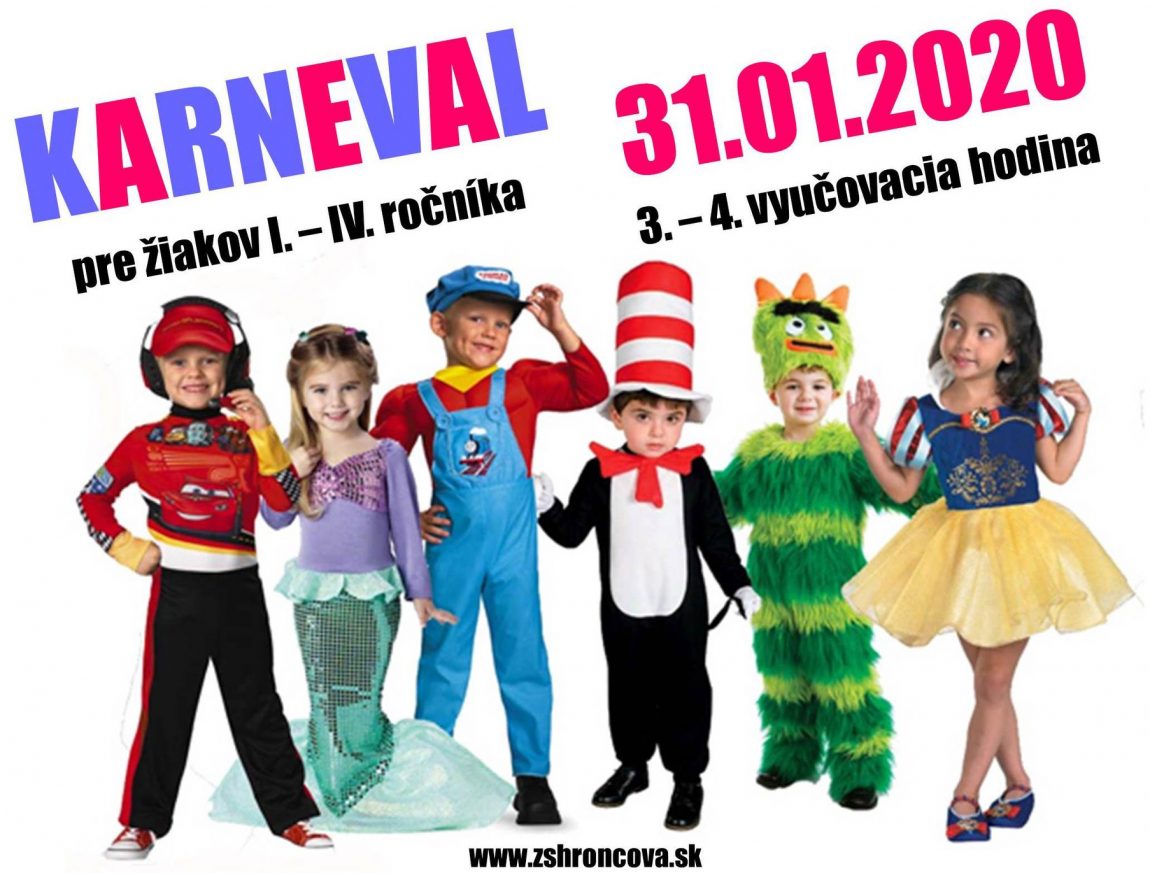 Karneval pre žiakov I. – IV. ročníka