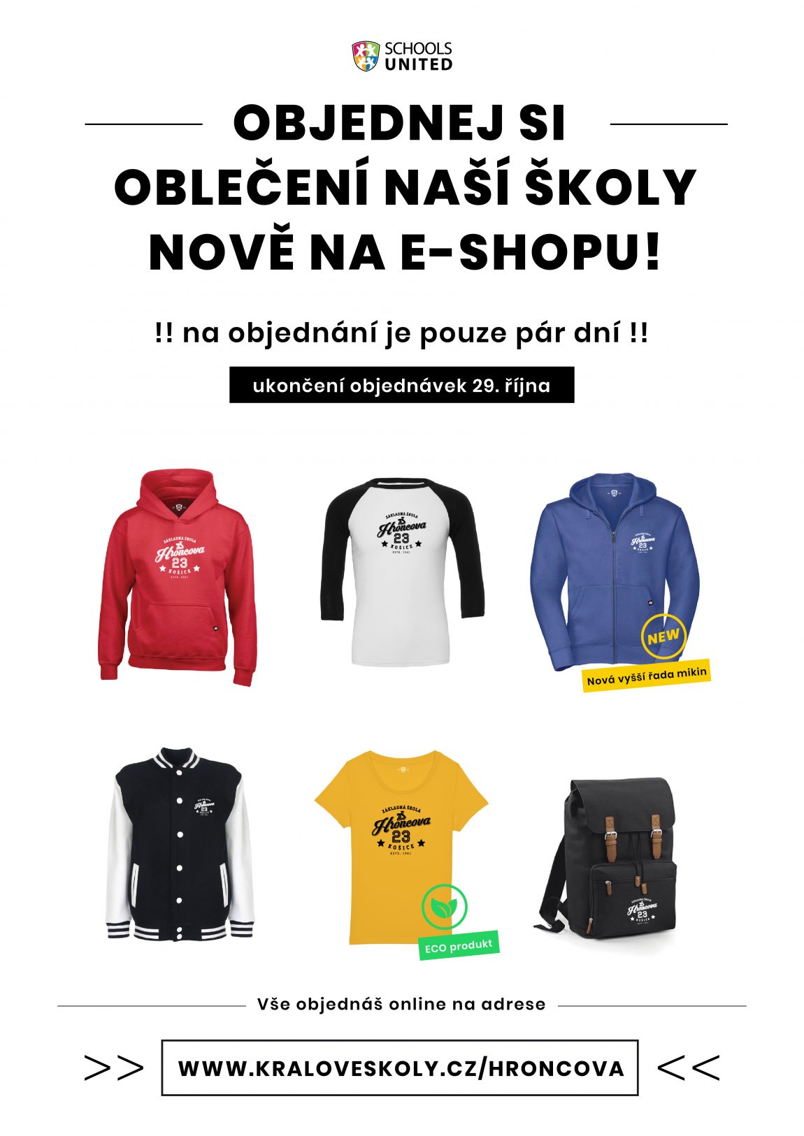 Buď hrdý na svoju školu – na Hroncovu!!! Máme e-shop!!!