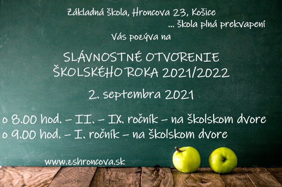 Začiatok školského roka 2021/2022 – organizácia, pokyny