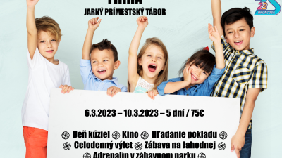 Jarný prímestský tábor FÍÍÍHA 2023 – PRIHLÁŠKA