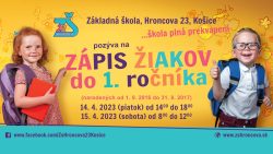 ZÁPIS ŽIAKOV do 1. ročníka – NOVÉ