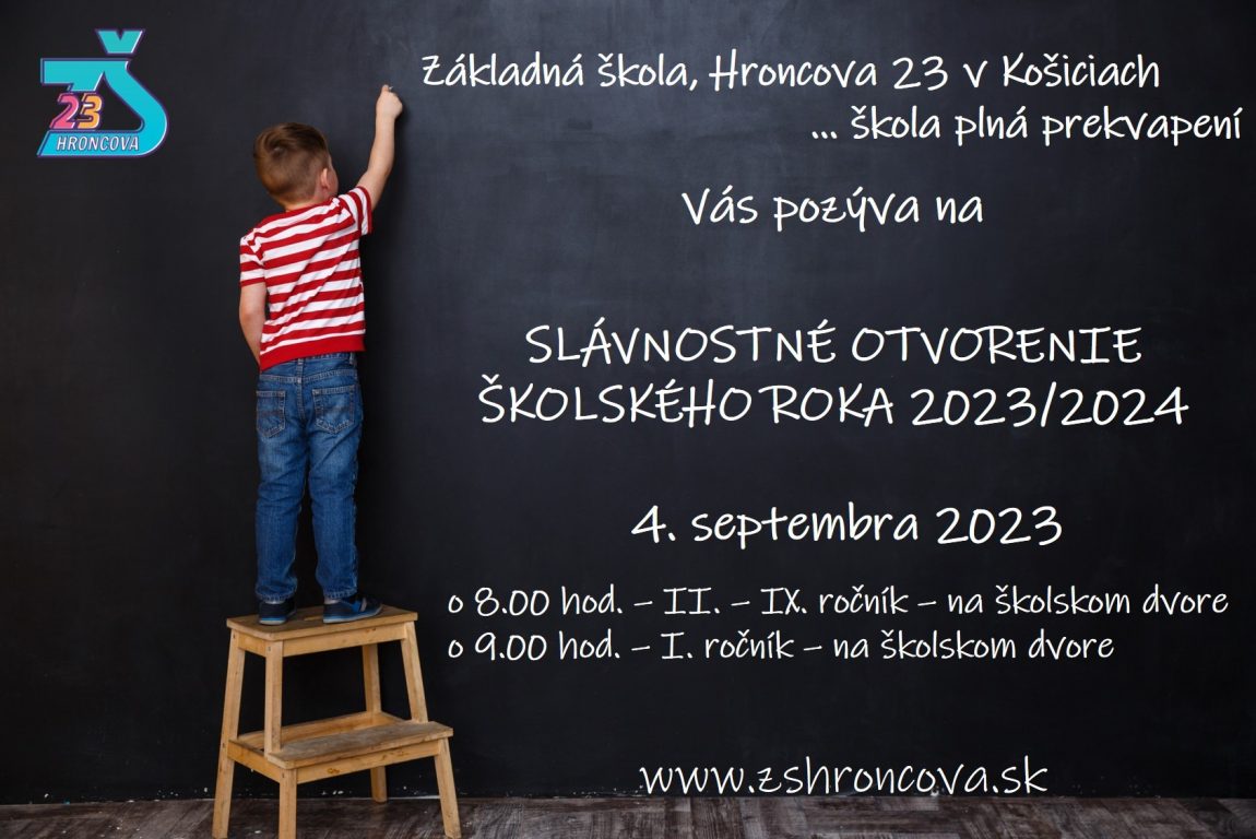 Začiatok školského roka 2023/2024 – organizácia, pokyny