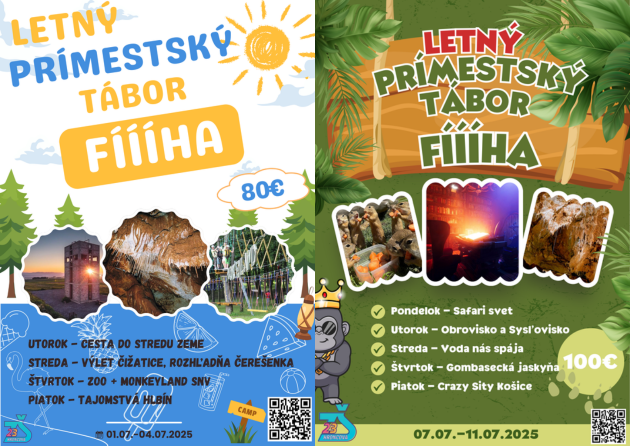 Letný prímestský tábor FÍÍÍHA 2025