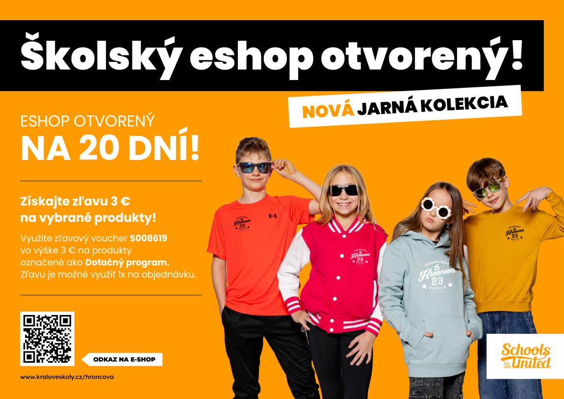 Školský e-shop znovu otvorený!