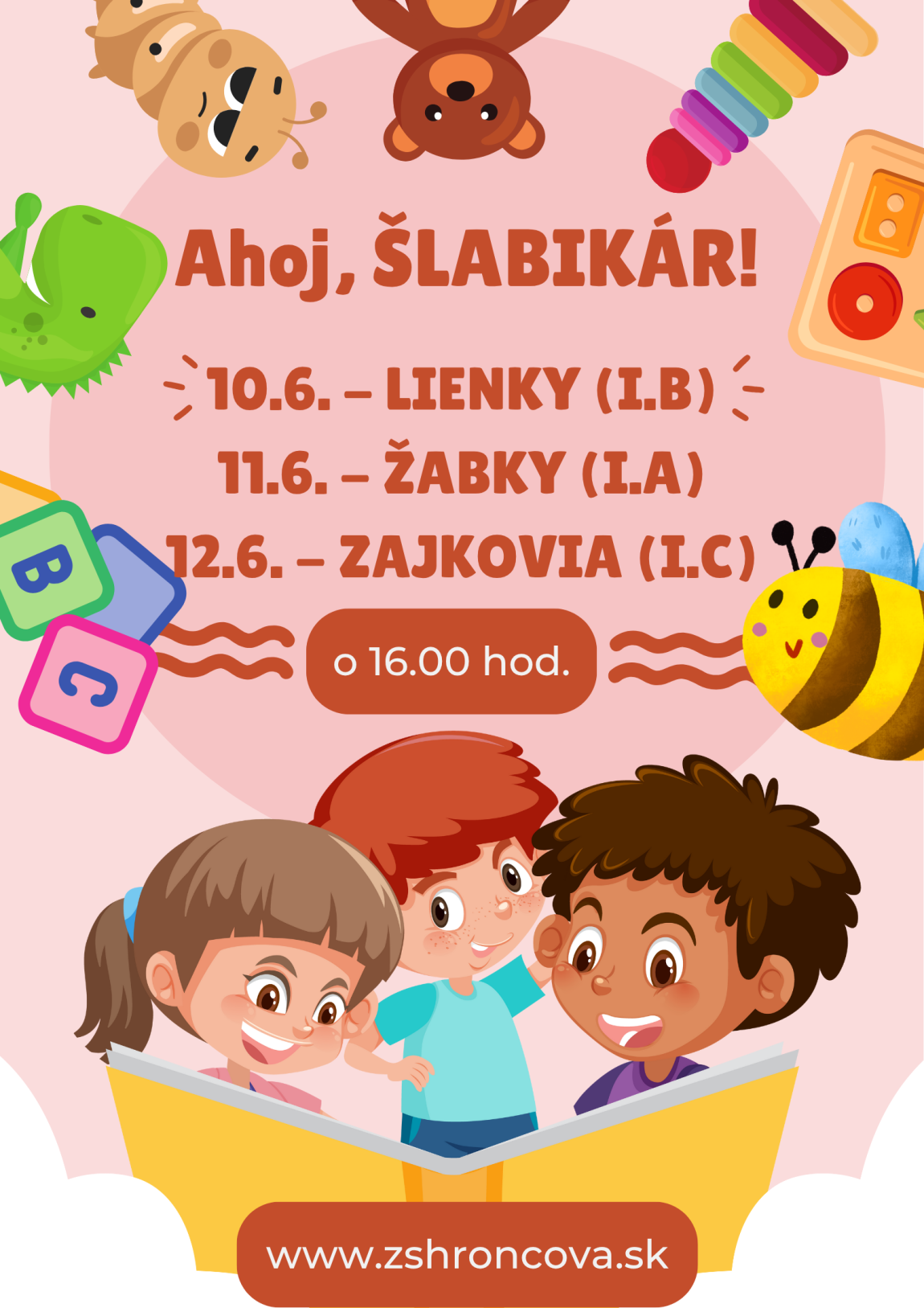 Ahoj, ŠLABIKÁR! – pozvánka