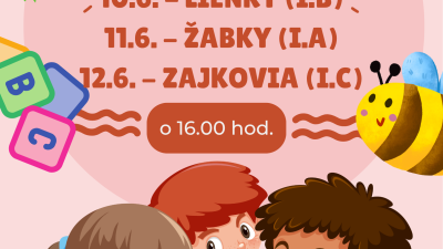 Ahoj, ŠLABIKÁR! – pozvánka