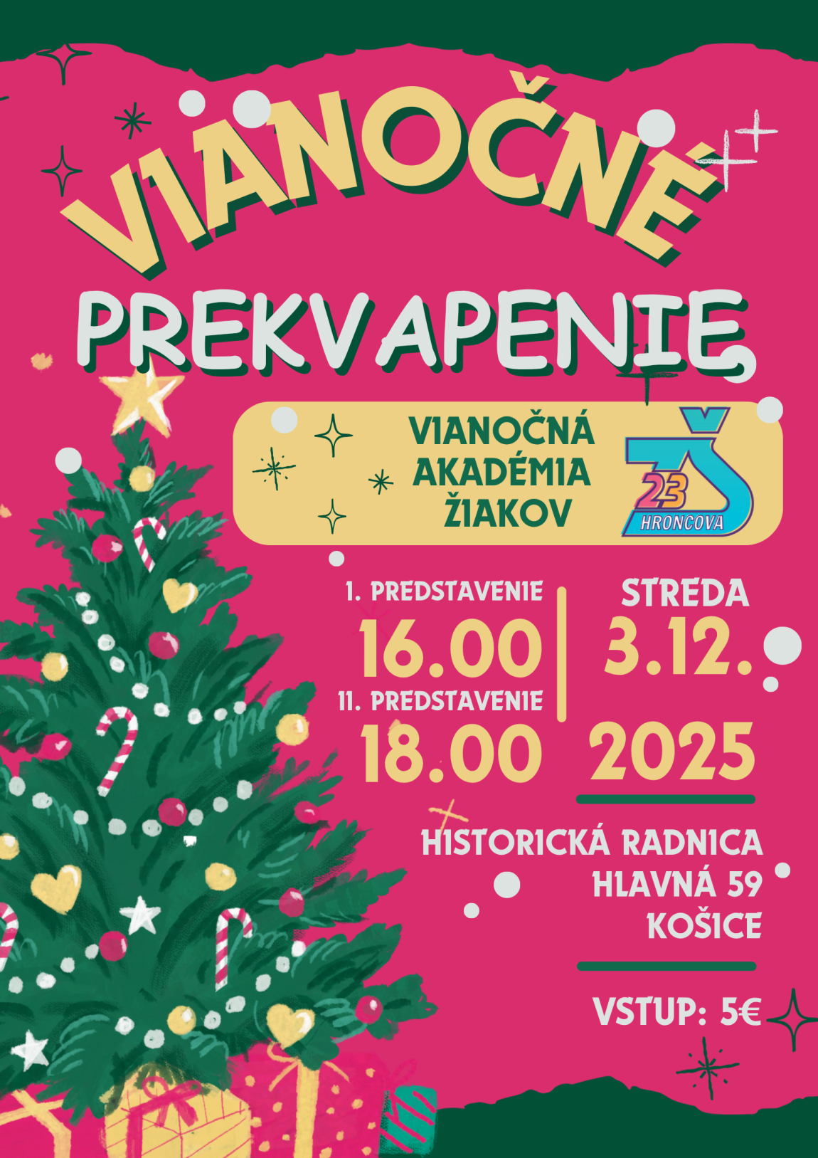 Vianočné prekvapenie – akadémia žiakov