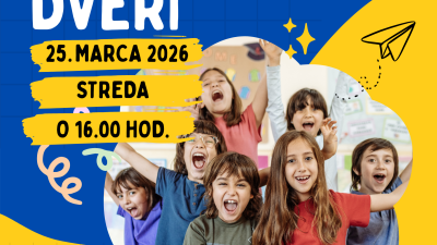 Dodatočný DEŇ OTVORENÝCH DVERÍ 25.3.2026 o 16.00