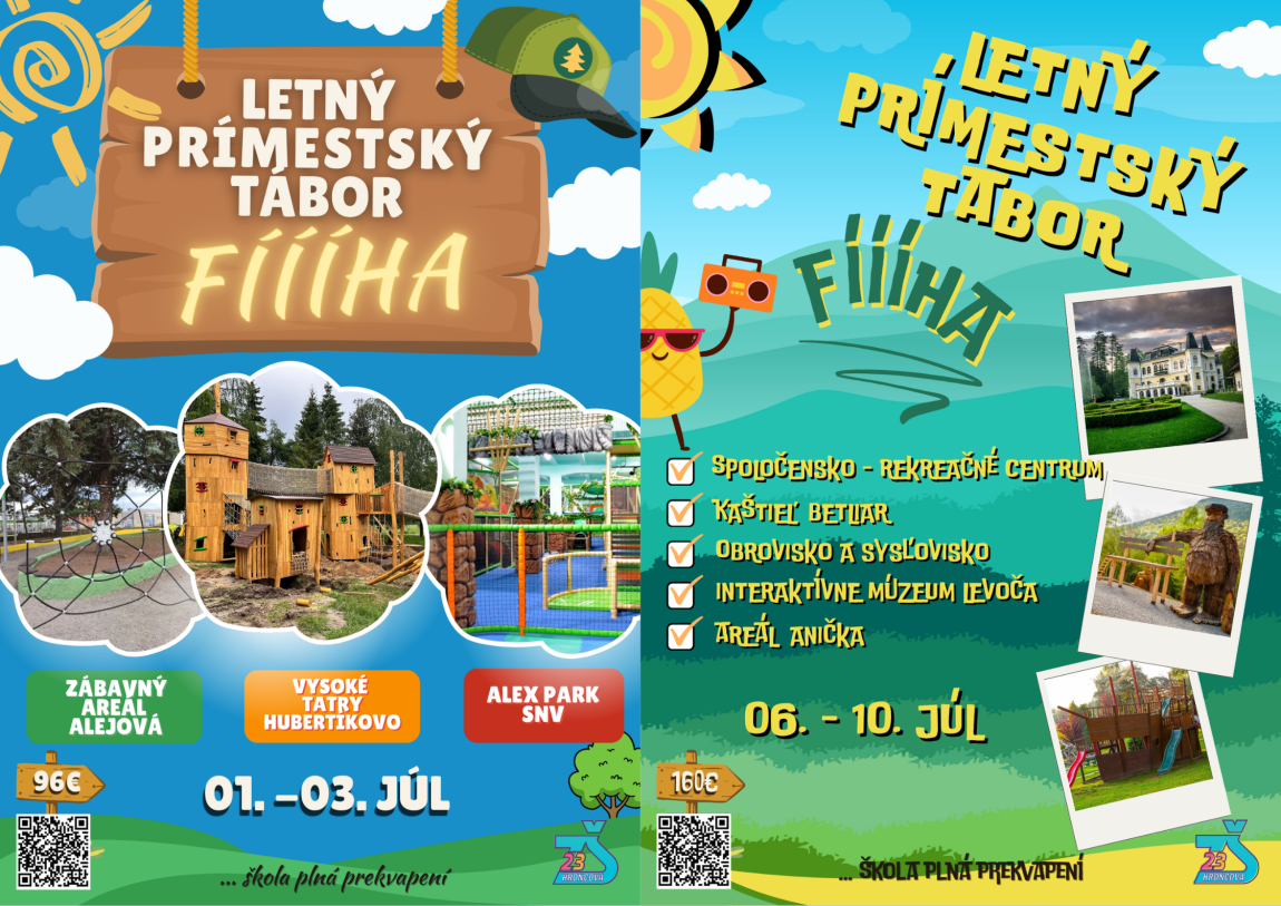 Letný prímestský tábor FÍÍÍHA 2026