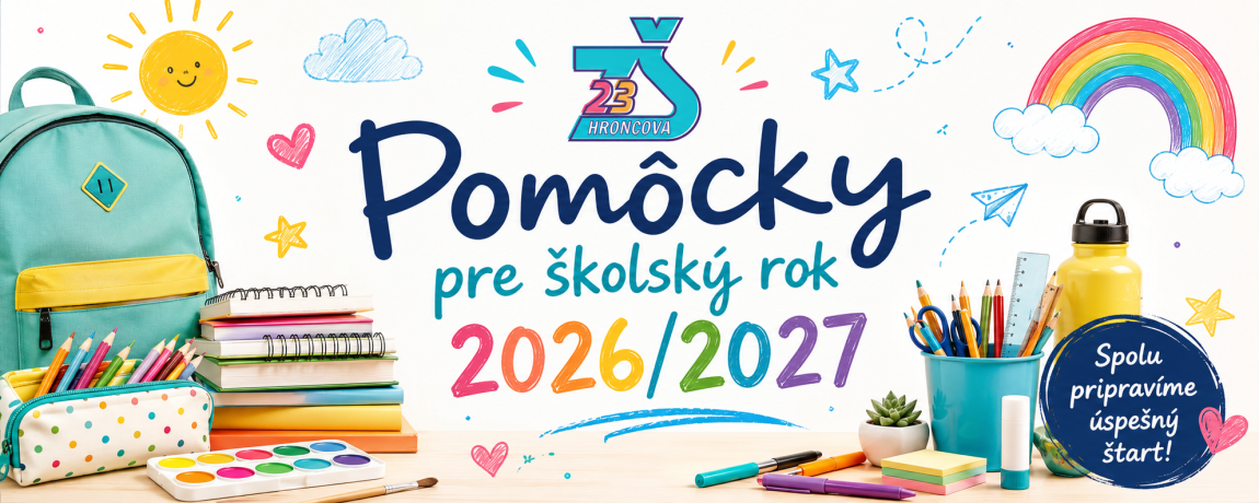 Zoznam školských pomôcok pre školský rok 2026/2027