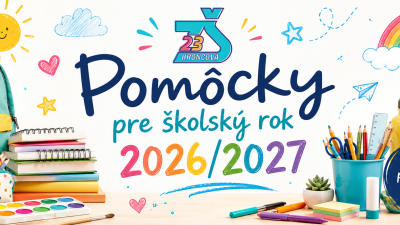 Zoznam školských pomôcok pre školský rok 2026/2027