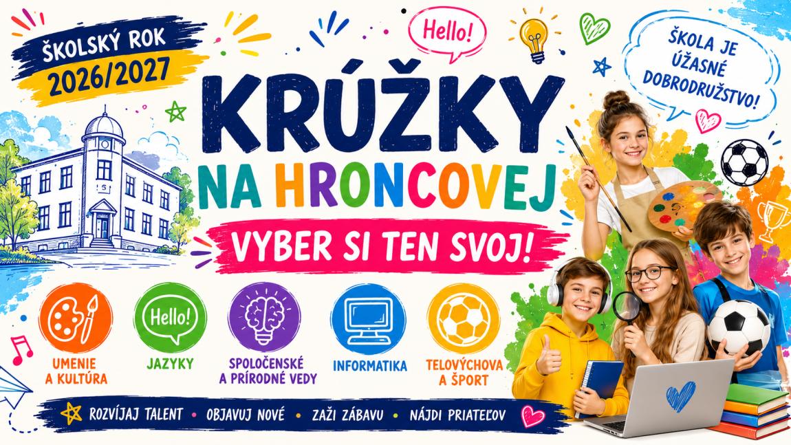 Krúžky na Hroncovej 2026/2027