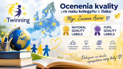 Naša škola získala významné eTwinning ocenenia