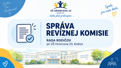 Správa revíznej komisie – Rady rodičovského združenia