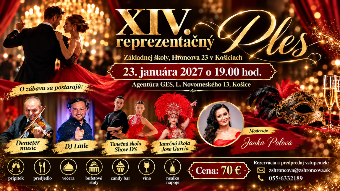 XIV. REPREZENTAČNÝ PLES ZŠ HRONCOVA 23