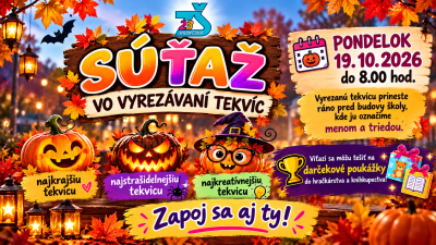 VEĽKÁ SÚŤAŽ VO VYREZÁVANÍ TEKVÍC!